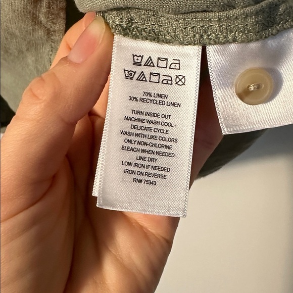 Sigrid Olsen Sage Linen Shirt - Picture 7 of 7